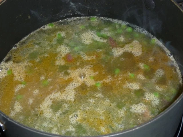 Tintenfisch mit Erbsenreis - Rezept - Bild Nr. 7