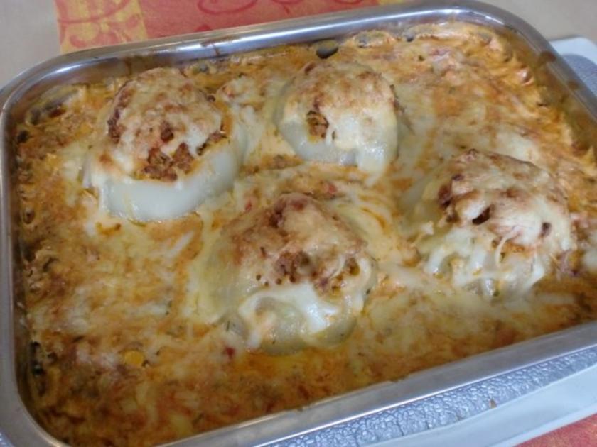 KOHLRABI -gefüllt und überbacken- - einfach - 195 kcal/100g