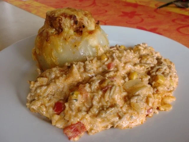 Rezept: KOHLRABI -gefüllt und überbacken- Bild Nr. 2 KOHLRABI -gefüllt und überbacken- - Rezept - Bild Nr. 2