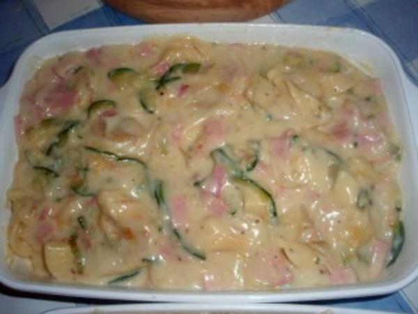 Auflauf: Tortellini Auflauf mit Schinken Sahne Soße - einfach - von ...