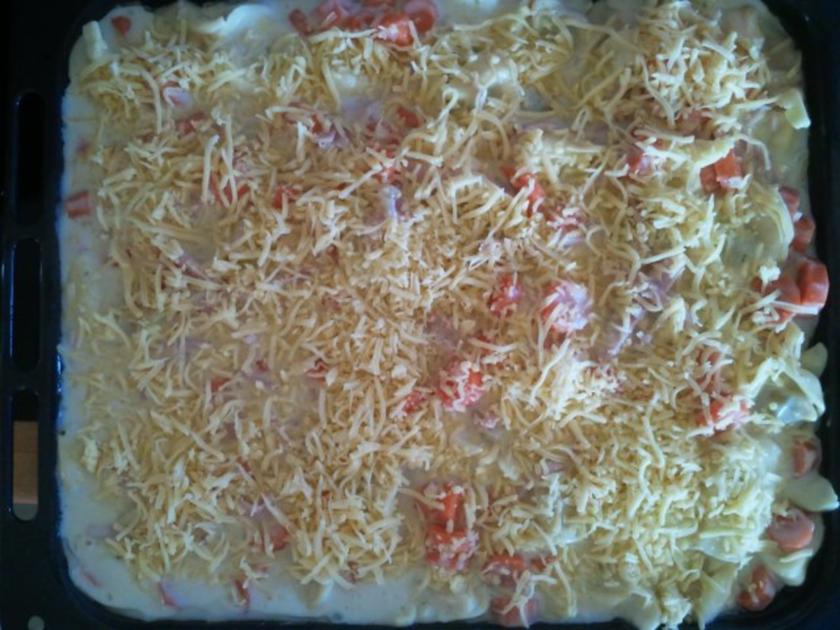 Auflauf: Tortellini Auflauf mit Schinken Sahne Soße - einfach - von ...