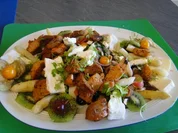 Spargelsalat mit Himbeeren und Himbeeressig, - Rezept