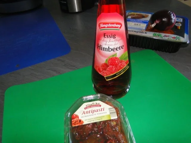 Spargelsalat mit Himbeeren und Himbeeressig, - Rezept - Bild Nr. 8