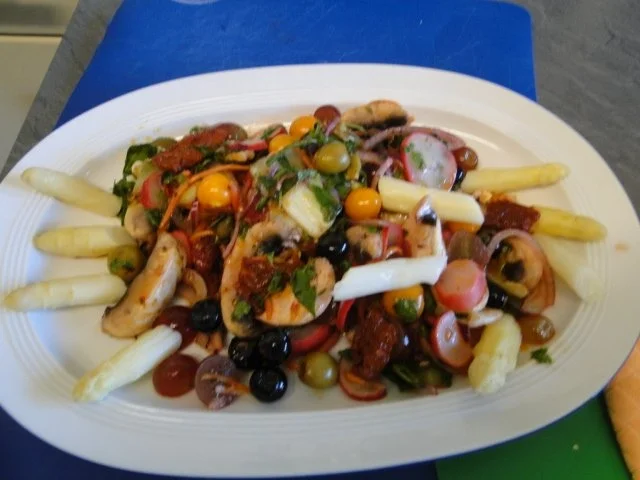 Spargelsalat mit Himbeeren und Himbeeressig, - Rezept - Bild Nr. 12