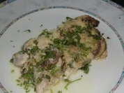 Viktoriabarschfilet unter einer Champignion-Käsekruste - Rezept