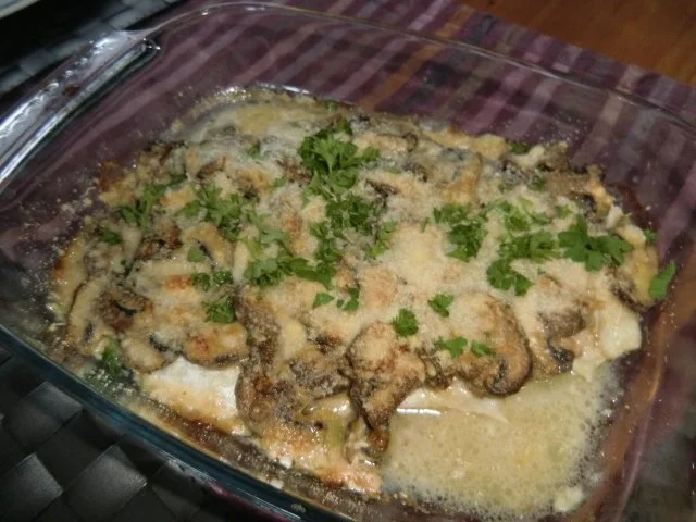 Rezept: Viktoriabarschfilet unter einer Champignion-Käsekruste Bild Nr. 4 Viktoriabarschfilet unter einer Champignion-Käsekruste - Rezept - Bild Nr. 4