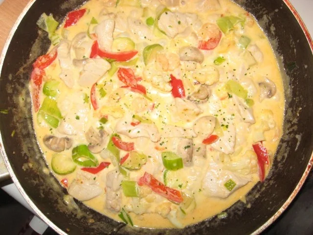 Rezept: Hähnchenpfanne für alle Kühlschränke und alle Geldbeutel - günstig ! Bild Nr. 2 Hähnchenpfanne für alle Kühlschränke und alle Geldbeutel - günstig ! - Rezept - Bild Nr. 2