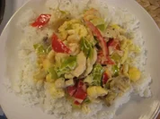 Hähnchenpfanne für alle Kühlschränke und alle Geldbeutel - günstig ! - Rezept