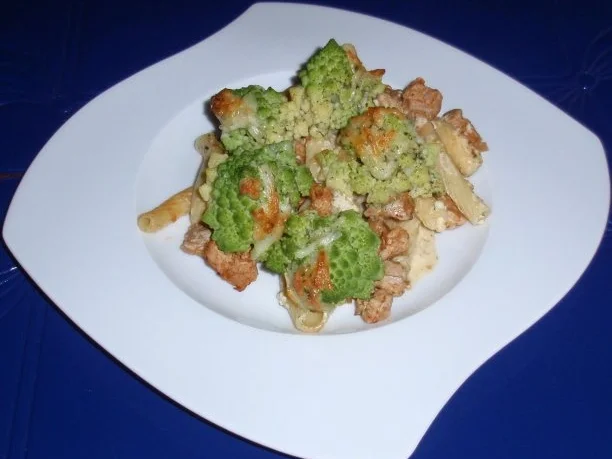 Rigatoni-Romanesco-Filet-Auflauf - Rezept - Bild Nr. 12