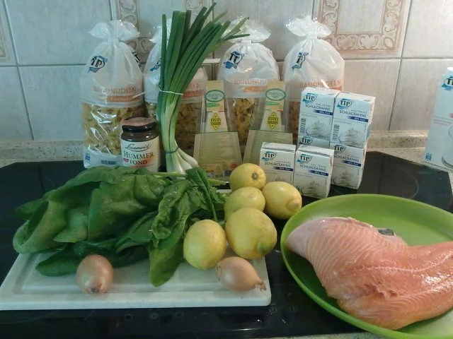 Pasta mit Lachs und Spinat - Rezept - Bild Nr. 2