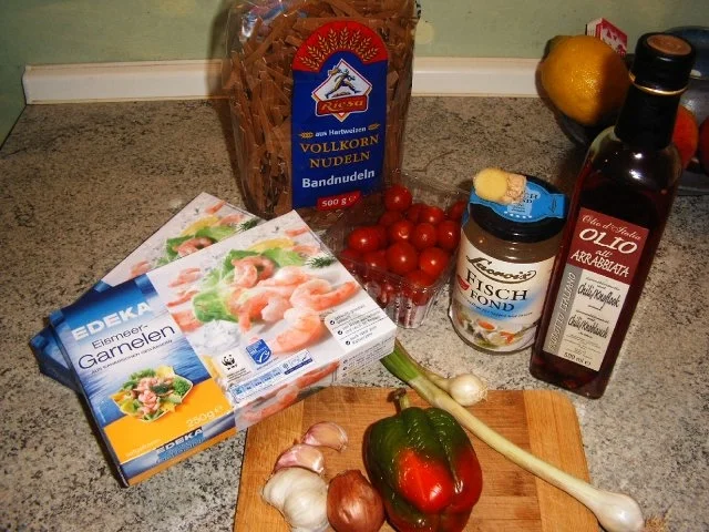 Rezept: Garnelen-Nudel-Pfanne Bild Nr. 2 Garnelen-Nudel-Pfanne - Rezept - Bild Nr. 2