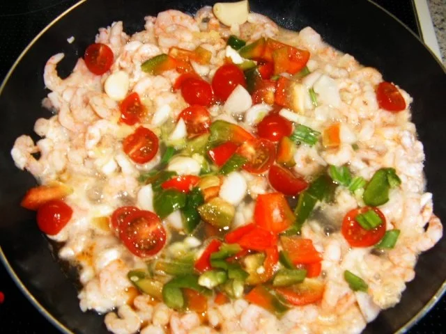 Rezept: Garnelen-Nudel-Pfanne Bild Nr. 5 Garnelen-Nudel-Pfanne - Rezept - Bild Nr. 5