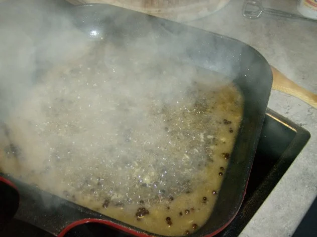 Rezept: Entrecote mit Rahm Pfeffersoße Bild Nr. 6 Entrecote mit Rahm Pfeffersoße - Rezept - Bild Nr. 6