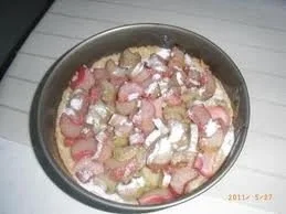 Rezept: BiNe` S RHABARBERKUCHEN MIT EIWEISSHAUBE Bild Nr. 3 BiNe` S RHABARBERKUCHEN MIT EIWEISSHAUBE - Rezept - Bild Nr. 3