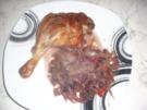 Entenkeulen auf rot-weiß-Kraut im Römertopf - Rezept