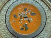PaprikaCremeSuppe Mit Kokosmilch und Mozarella - Rezept
