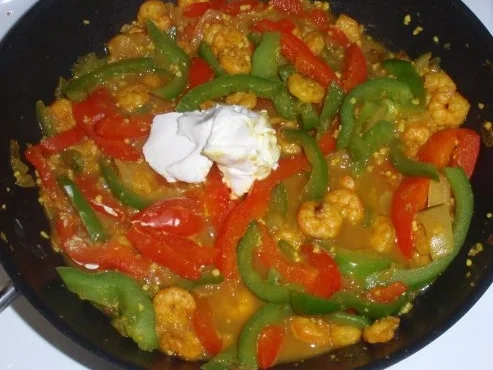 Garnelen-Gemüse-Pfanne mit Bandnudeln - Rezept - Bild Nr. 5