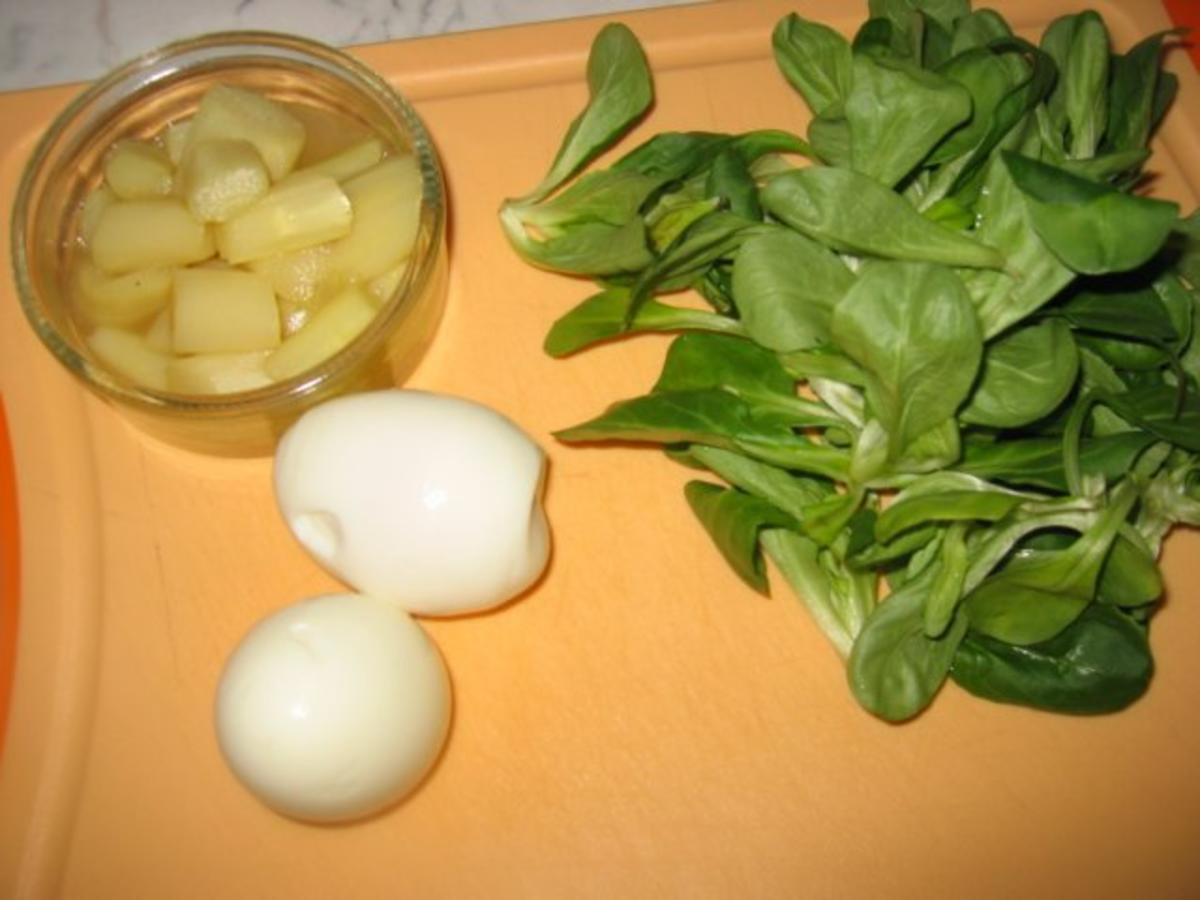Kartoffel-Spargelsuppe mit Ei und Feldsalat - Rezept - Bild Nr. 5