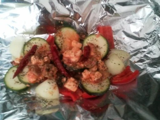 Rezept: Schafskäse-Gemüse-Päckchen Bild Nr. 7 Schafskäse-Gemüse-Päckchen - Rezept - Bild Nr. 7