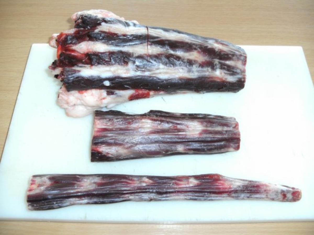 Fleisch: Ochsenschwanzragout, pikant, mit Mischpilzen - Rezept