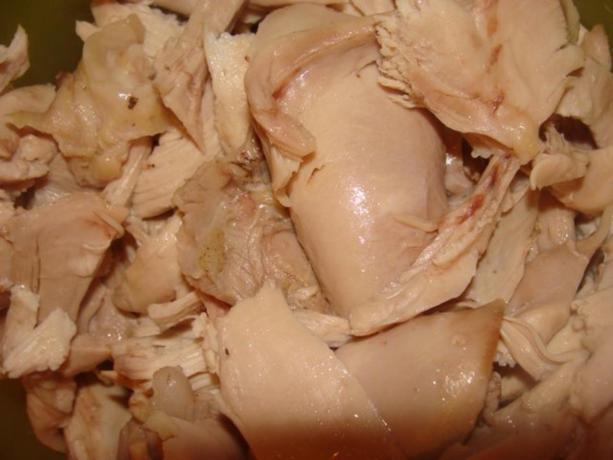 Geflügel : - Gekochtes Huhn in brauner Sauce - - Rezept - Bild Nr. 4