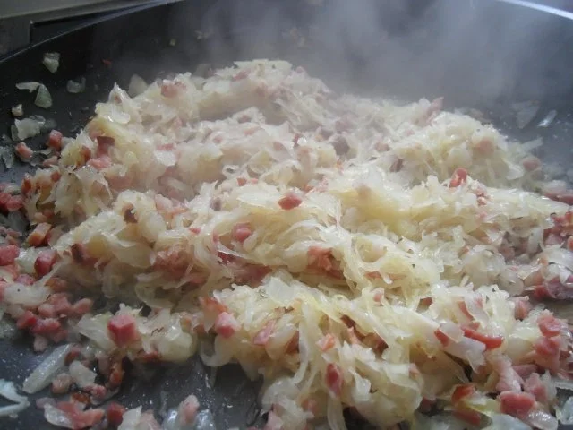 Tagliatelle mit Schinkenwürfeln und Kraut - Rezept - Bild Nr. 9