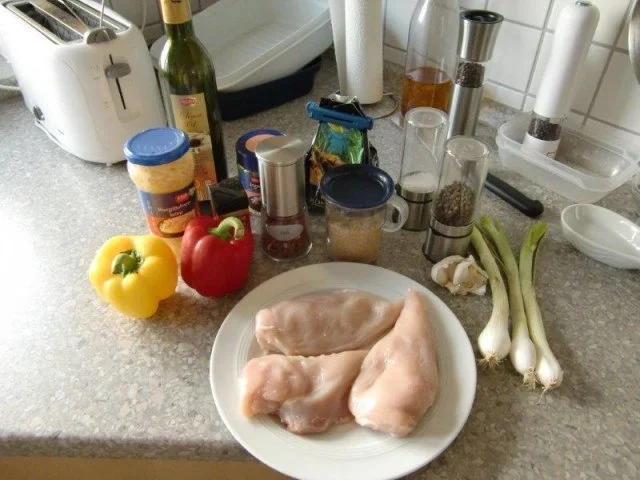 Scharfer Paprika Hähnchen Wok - Rezept