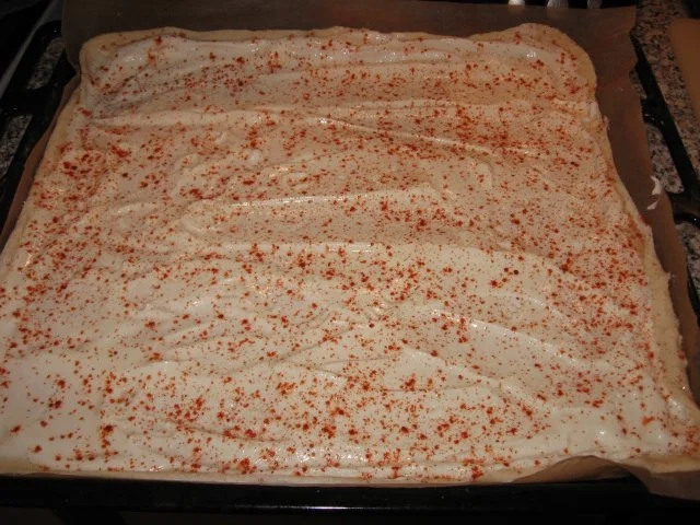 Rezept: Flammenkuchen "Vegetarisch" Bild Nr. 3 Flammenkuchen "Vegetarisch" - Rezept - Bild Nr. 3