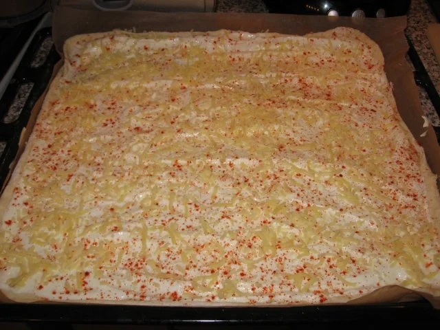 Rezept: Flammenkuchen "Vegetarisch" Bild Nr. 4 Flammenkuchen "Vegetarisch" - Rezept - Bild Nr. 4