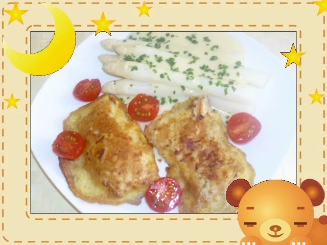 Weißer Spargel mit Hähnchen-Piccata - Rezept