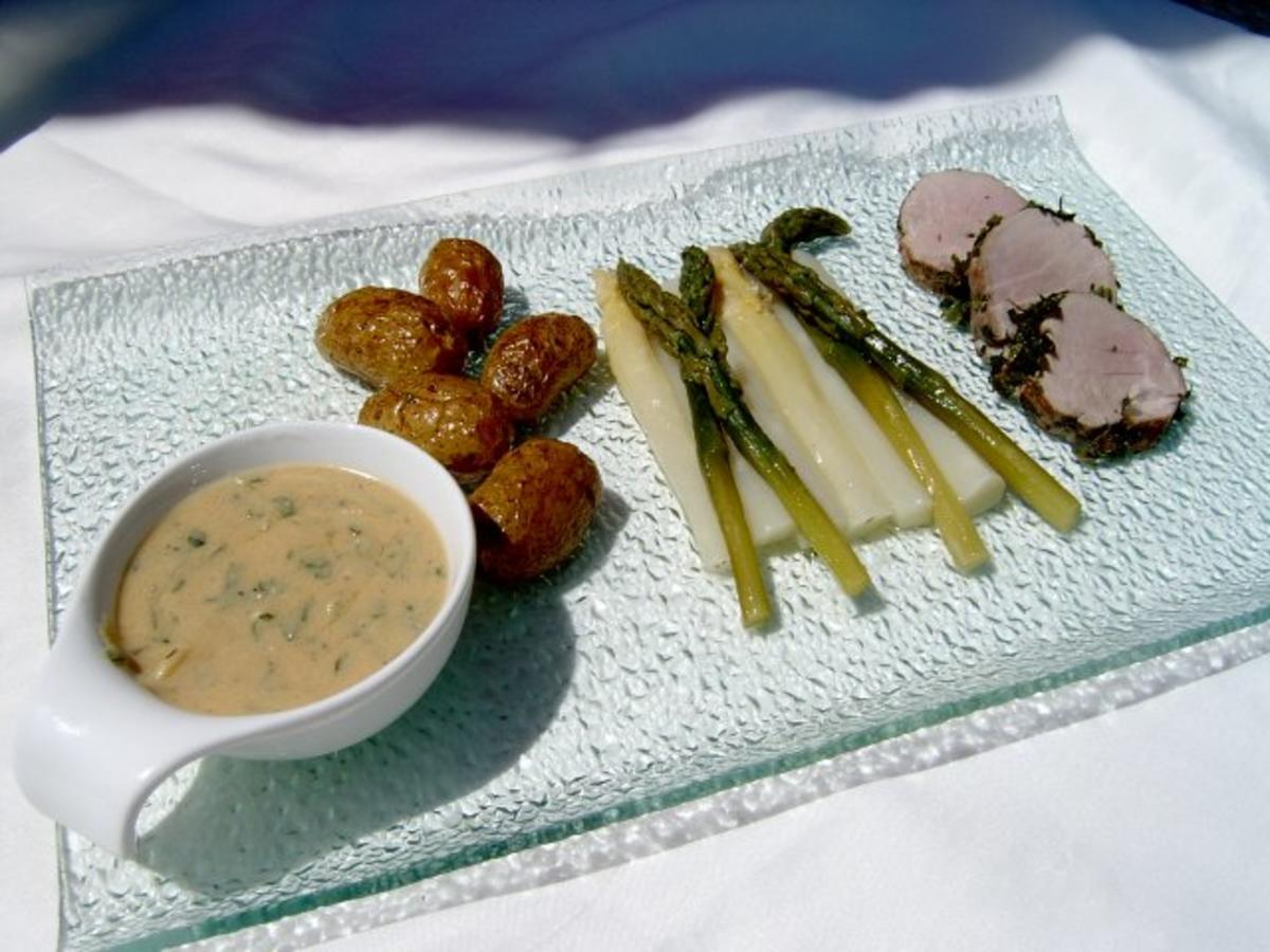Schweinefilet im Kräutermantel - einfach - 173 kcal/100g