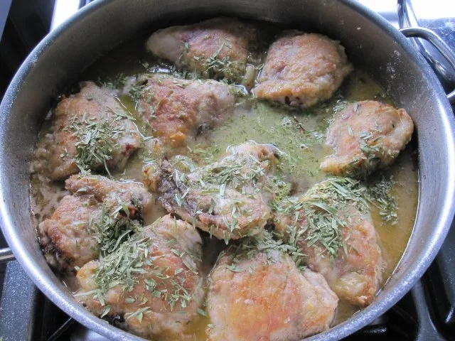 Hühnchen in Estragon-Sahne-Soße - Rezept - Bild Nr. 5