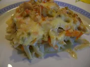 Gratinierte Linguine mit Hähnchenbrust nach Weight Watchers - Rezept