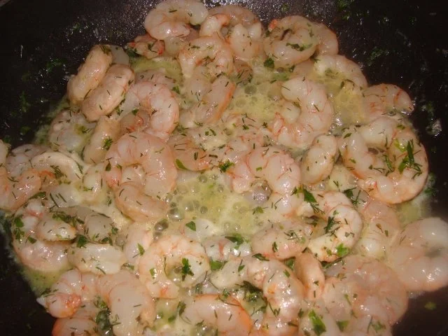 Rezept: Meeresfrüchte : Garnelen mit Butterkräutersauce Bild Nr. 3 Meeresfrüchte : Garnelen mit Butterkräutersauce - Rezept - Bild Nr. 3