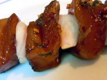 Hähnchenspieße an Kartoffel-Kokos-Chili-Püree - Rezept - Bild Nr. 5