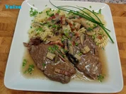 Rindfleisch in Sherrysauce m.Girandole - Rezept