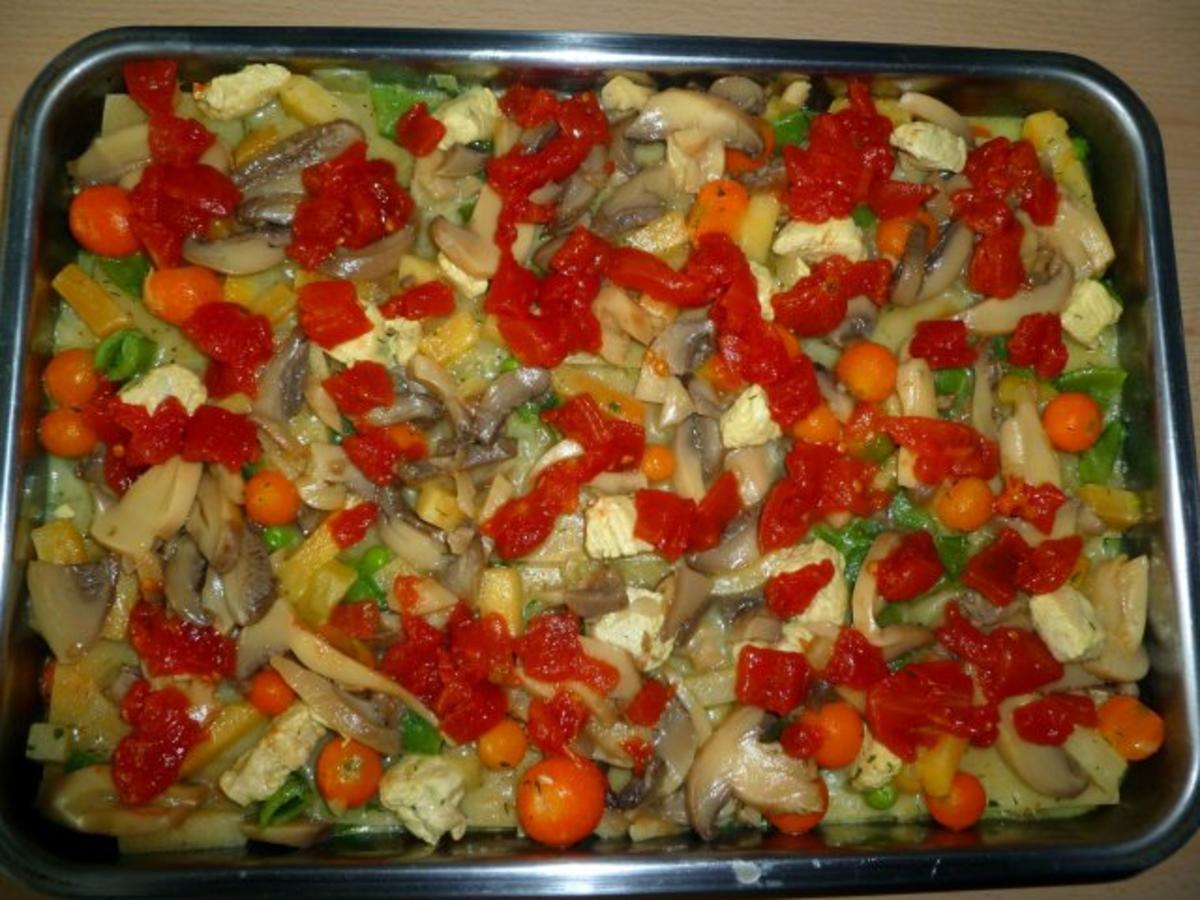 Gemüse - Puten - Lasagne - Rezept