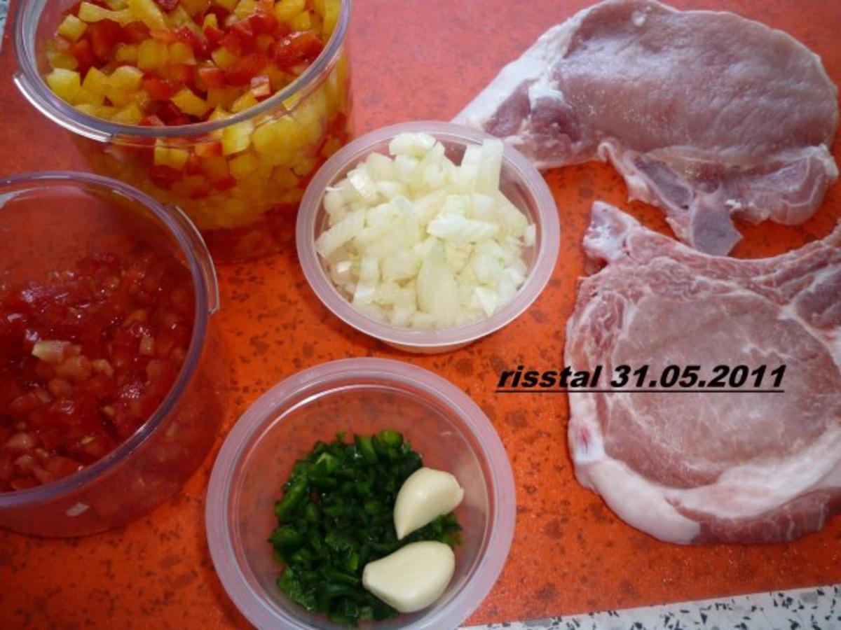 Koteletts mit bunter  Soße - Rezept - Bild Nr. 2