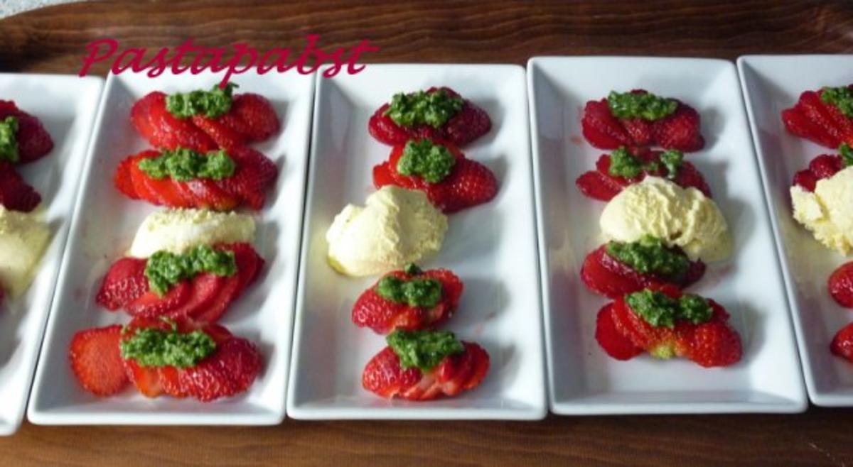 Erdbeeren mit süssem Pesto - Rezept - Bild Nr. 5