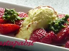 Erdbeeren mit süssem Pesto - Rezept