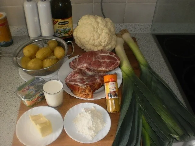 Kasseler zum Blumenkohl-Poree-Gemüse und Bratkartoffeln - Rezept - Bild Nr. 2