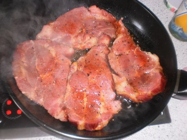 Kasseler zum Blumenkohl-Poree-Gemüse und Bratkartoffeln - Rezept - Bild Nr. 8