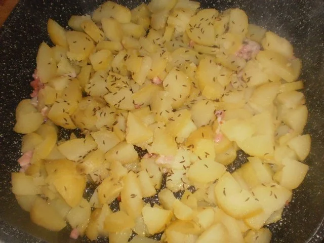 Kasseler zum Blumenkohl-Poree-Gemüse und Bratkartoffeln - Rezept - Bild Nr. 9