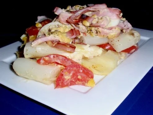 Rezept: Spargelauflauf mit Senfhaube Spargelauflauf mit Senfhaube - Rezept