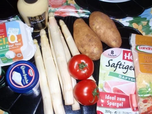 Rezept: Spargelauflauf mit Senfhaube Bild Nr. 2 Spargelauflauf mit Senfhaube - Rezept - Bild Nr. 2