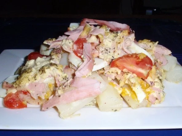 Rezept: Spargelauflauf mit Senfhaube Bild Nr. 14 Spargelauflauf mit Senfhaube - Rezept - Bild Nr. 14