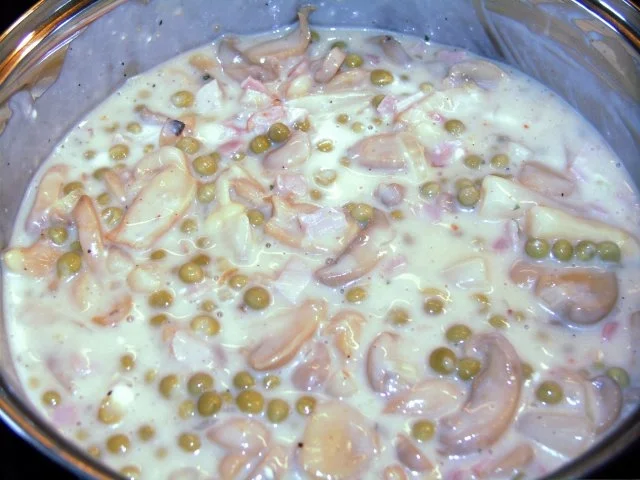 KÄSE - KOCHSCHINKEN - SAUCE  AN VOLLKORNNUDELN - Rezept - Bild Nr. 2