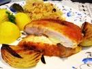 Hähnchen-Cordon bleu mit deftigem Sauerkraut - Rezept