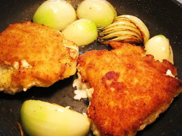 Rezept: Hähnchen-Cordon bleu mit deftigem Sauerkraut Bild Nr. 4 Hähnchen-Cordon bleu mit deftigem Sauerkraut - Rezept - Bild Nr. 4