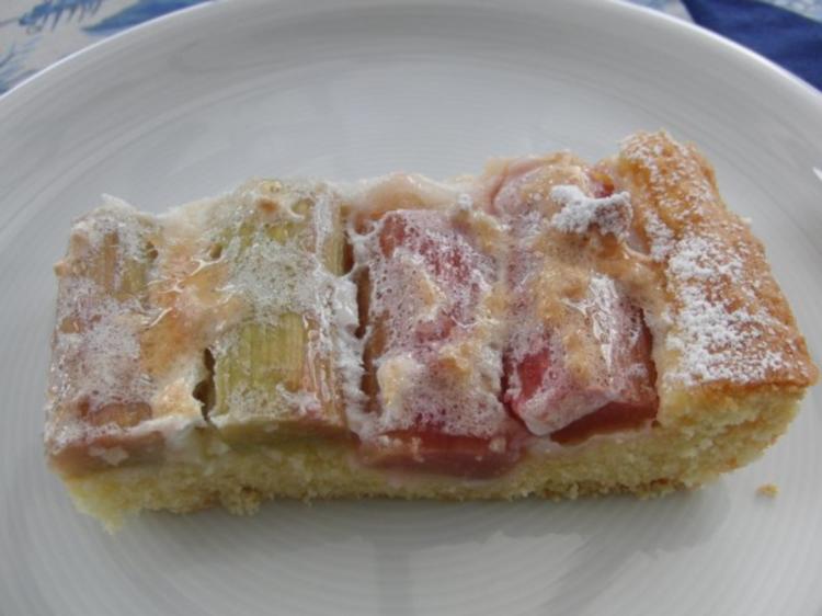 RHABARBERKUCHEN - vom Blech - - Rezept mit Bild - kochbar.de